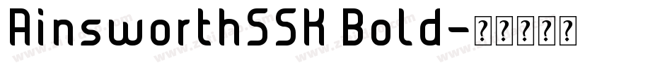AinsworthSSK Bold字体转换